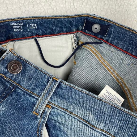 Tommy Hilfiger Women’s Adaptive Relaxed Magnetic Jeans Blue Denim, Size 33Wx32L - Picture 7 of 9